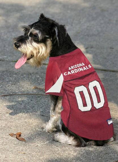 NFL Arizona Cardinals Dog Jersey, Size: Large. Best Football Jersey Costume for Dogs & Cats. Licensed Jersey Shirt