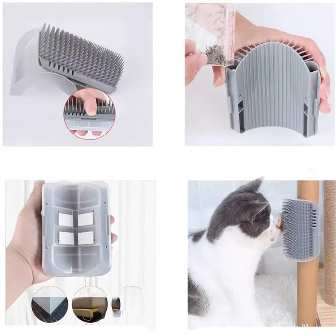Cats Brush Removes Hair Self Comb Pet Hairstyles Things for Cats Catnip Cats Accessories Pets Massage Beauty Products Rub Face
