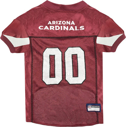 NFL Arizona Cardinals Dog Jersey, Size: Large. Best Football Jersey Costume for Dogs & Cats. Licensed Jersey Shirt